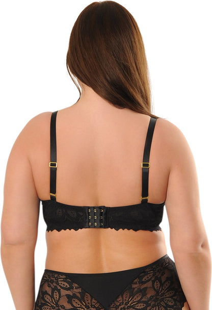  SAPPH - Flora Voorgevormde BH Zwart - Maat 80B - Zwart - Met Beugel - Dames