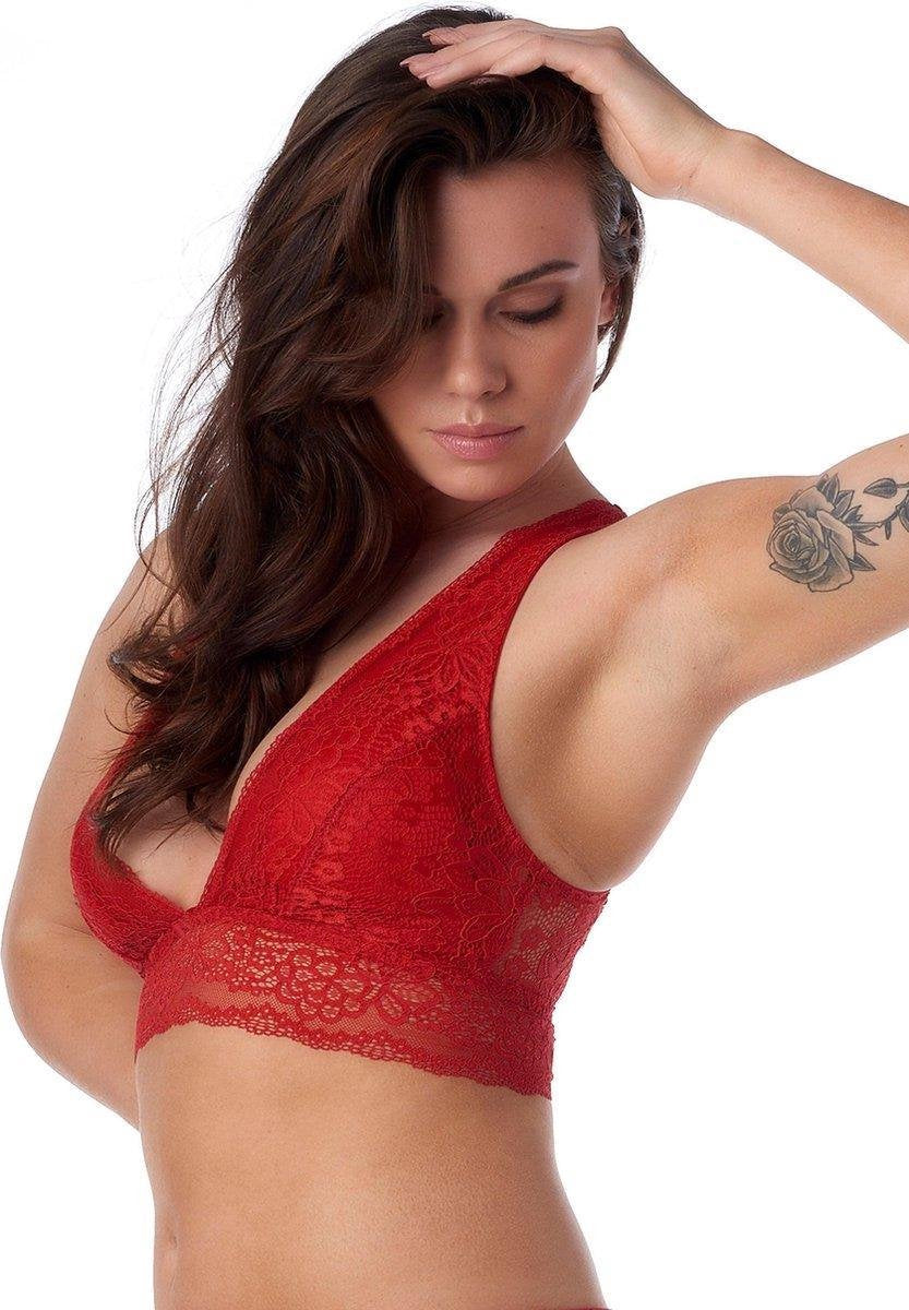  After Eden FLORINE Bralette - Rood - Maat M