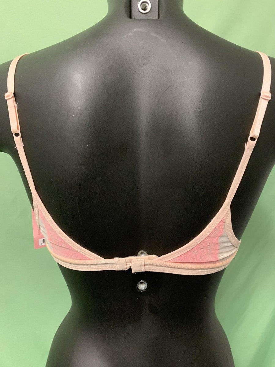  Hunkemöller Dames Bralette Mesh Over Lace - Roze - Maat M