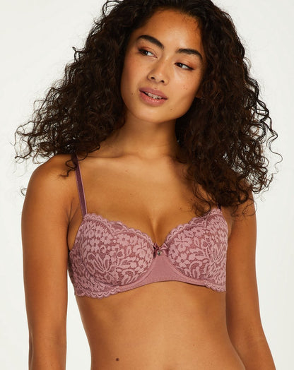  Hunkemöller Dames Lingerie Voorgevormde Beugel Bh Rose - Paars - Maat G80