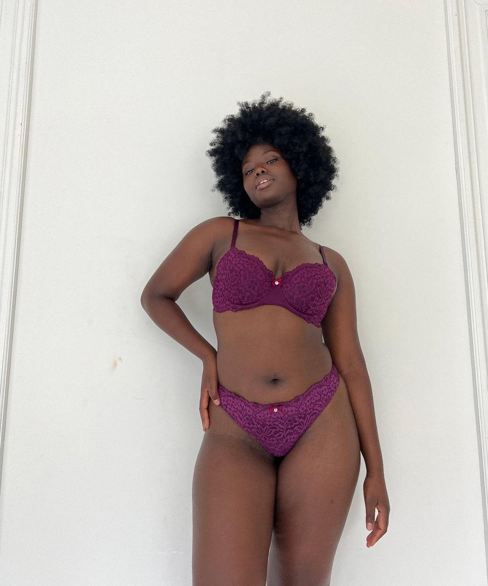  Hunkemöller Dames Lingerie Voorgevormde Beugel Bh Rose - Paars - Maat E75