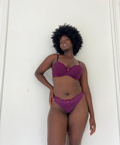  Hunkemöller Dames Lingerie Voorgevormde Beugel Bh Rose - Paars - Maat E75